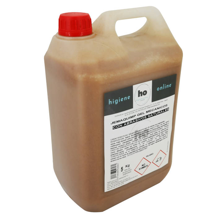 Gel de mecánico HO con partículas de arrastre.