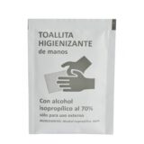 Toallitas monodosis de Gel hidroalcohólico