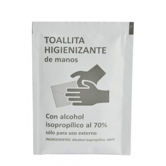 Toallitas monodosis de Gel hidroalcohólico