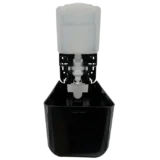Dosificador gel espuma negro abierto.