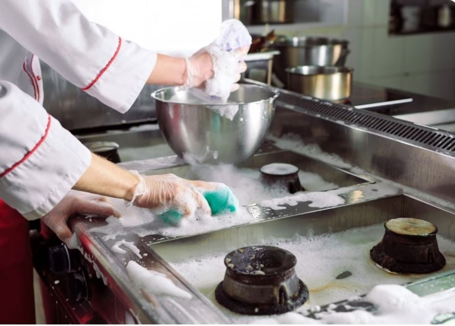 Limpieza de cocina industrial
