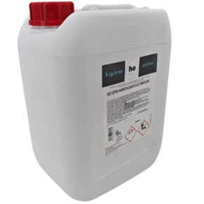 Garrafa de 10 kg de cera hidrofugante automoción HO vista desde la derecha con tapón y etiqueta